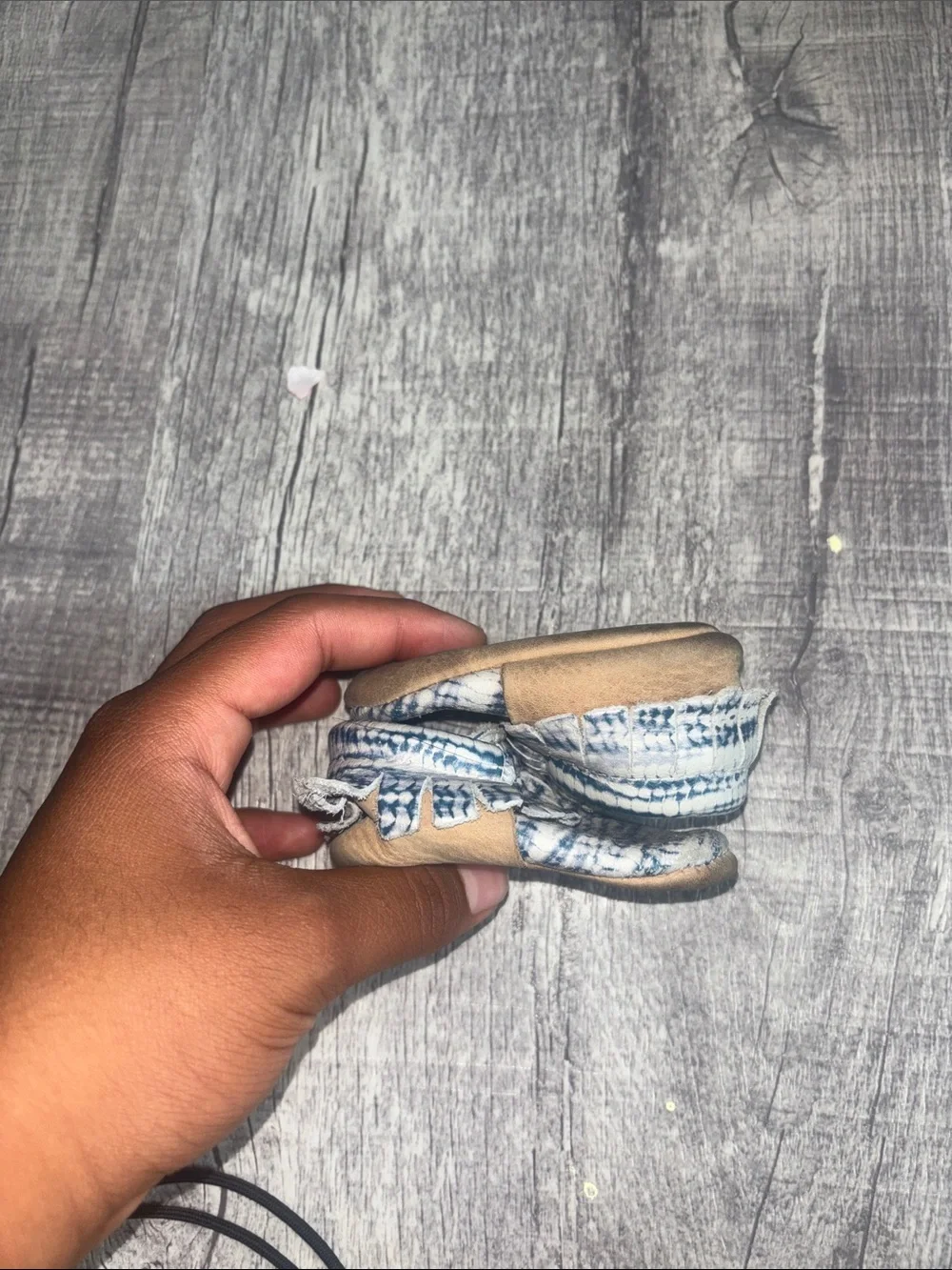 Freshly Picked Indigo Tie Dye Moccasins
